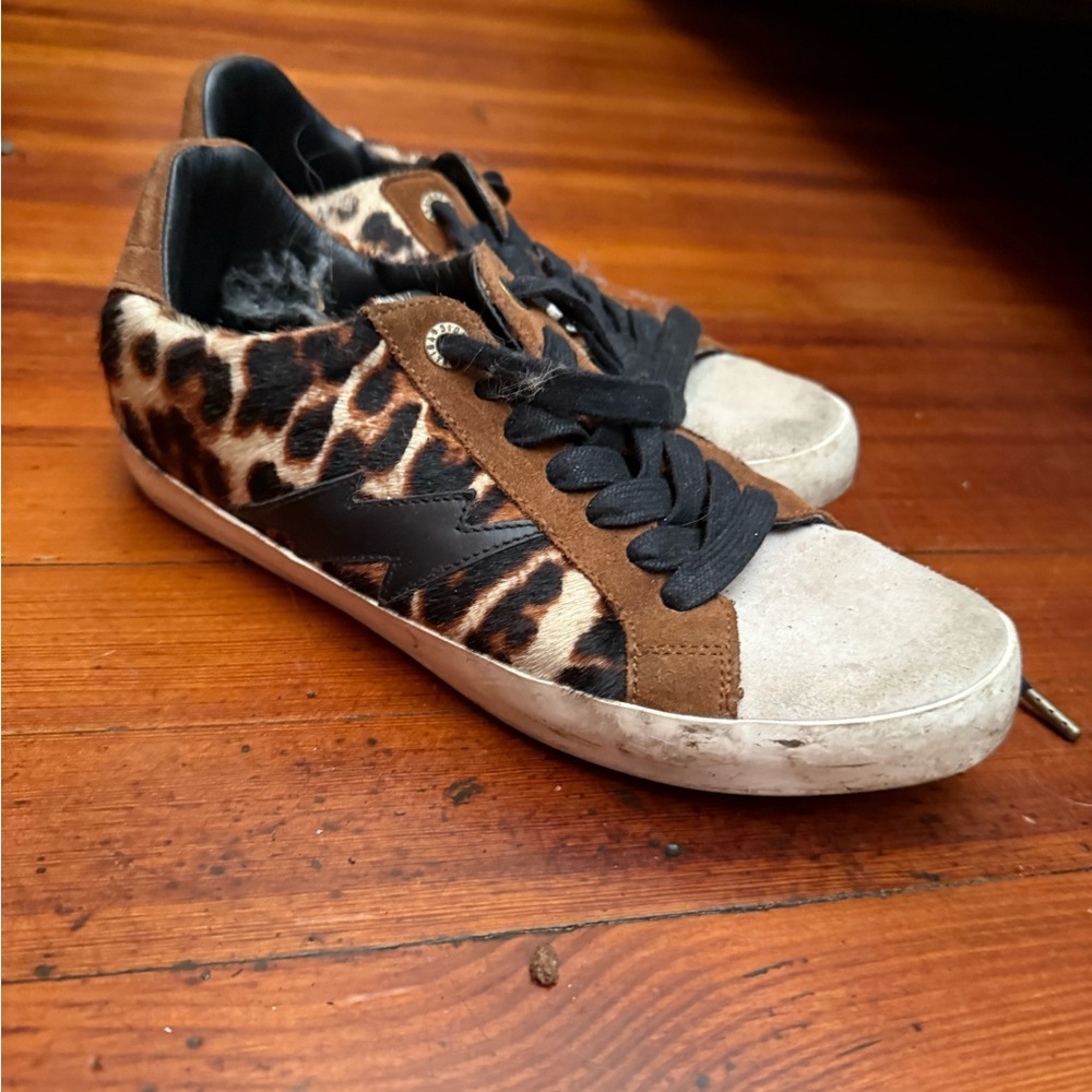 Gently Worn Zadig & Voltaire Leopard Sneakers!!